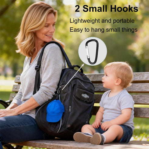Stroller Hooks for Hanging Bags and Shopping Hanging Purses, Large Stroller Accessories Multifunctional Stroller Hook