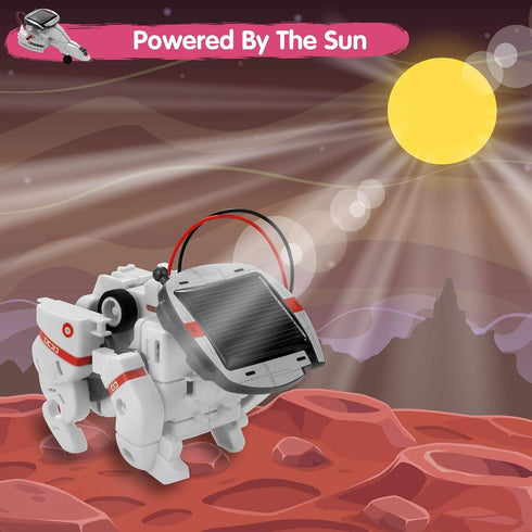 Solar Robot Toys 6 in 1 STEM Learning Kits, Educational Space Exploration Fleet for Kids Aged 8-12
