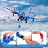 RC Plane Remote Control Glider, 2.4 GHZ, 2 Channels, Easy to Fly Fighter, Automatic Balance Gyro for Kids Adults
