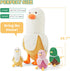 1 Mommy 19.7" 3 4 Set PEACH CAT Banana Duck Plush Banana Duck Stuffed Animal with Cute Babies Inside, Pieces Plushies