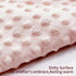 CoolaPeach 2 Pack Backing,39x29.5 Inches,Printed Minky Baby Blankets,Super Soft Receiving Blankets with Muslin Cotton