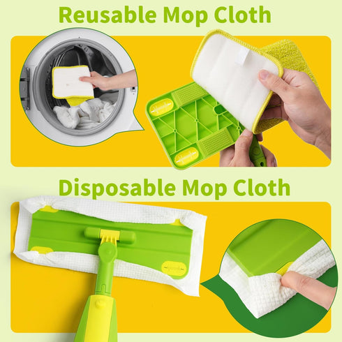 Set, Set, Set Kids Spray Mop,Toddler Mop Cleaning Real Working Mini Mop & Kids Broom Dustpan Housekeeping Pretend Play