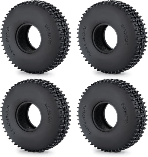 Wheel Tires Crawler Tires for TRX4M / SCX24 Upgrade Parts,65 * 20mm