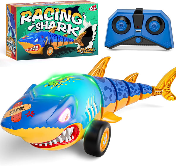 suangrc RC Shark Car Toy for Kids, 2.4Ghz Remote Control Shark with