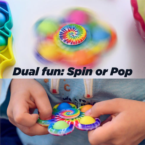 2026 Nutty Toys Fidget Spinner - Sensory Toy for Kids & Adults - Top Stress & Anxiety Relief Gifts for Home & Office