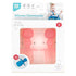 Bumkins Baby Utensils Set, Soft Practice Fork and Spoon, Chewtensils Silicone Spoons for Self-Feeding, Pink Jelly, 6