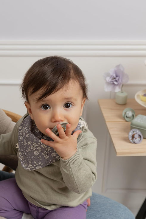 2-Pack, Dummy (0-36 BIBS De Lux Liberty Soother BPA Free Pacifier, Round Nipple. Silicone, Made in Denmark, OneSize