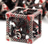 D&D Dice, Dungeons and Dragons HNCCESG Metal Dice Set for RPG MTG Table Games (Dragon Silver Bloodstained)