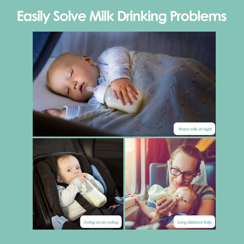ViaGasaFamido Baby Bottle Warmer, Portable Car Travel Bottle Warmer USB Milk Heat Keeper for Indoor Outdoor Shopping