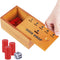 Juegoal Coin Drop Set - Pennies Dice Games for Kids and Adults, Wooden Tabletop Board Game for 2-6 Players