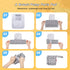 Damero Gray Arrow Breast Pump Parts Bag - Waterproof & Convenient