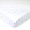 American Baby Company 100% Natural Cotton Fitted Crib Sheet, 52" x 28", Blue Stars and Moons