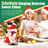 SdeNow Singing Dancing Inverted Rotating Santa Claus Christmas Animatronics Musical Breakdancing Santa Electric