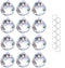 Crystalsuncatcher 20mm Clear Glass Crystal Ball Prism, Feng Shui Lamp Hanging Drop, Pack of 12 pcs