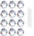Crystalsuncatcher 20mm Clear Glass Crystal Ball Prism, Feng Shui Lamp Hanging Drop, Pack of 12 pcs