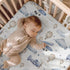 KuphiL10C 30x40 Plane Theme Cloud Hot Air Balloon Pattern Baby Crib Sheet, Diaper Changing Pad Cover, Flannel Throw