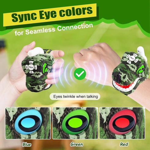 Dinosaur Walkie Talkies for Kids, 2 Way Radios for Boys & Girls Ages 3-12, Long Range Outdoor Adventure Gifts