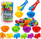 Counting Dinosaurs Toys with Matching Games, Sorting Bowls, Learning Activities for Preschool Kids 3-5 Years