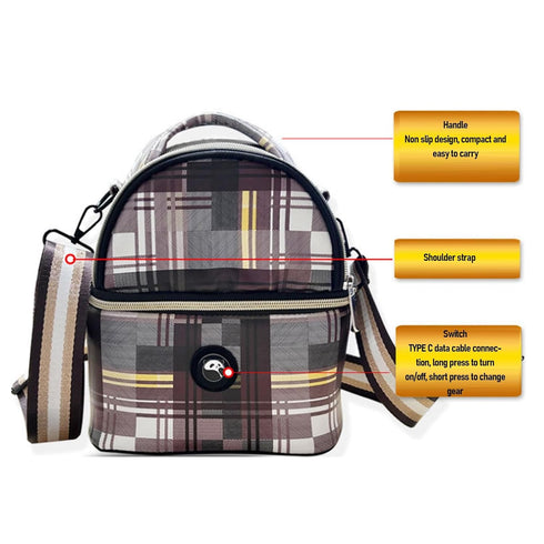 Luocute Pack Baby Bottle Warmer Bag for Storage, with USB Electric Heating, Shoulder Strap, Insulated, Fits Various