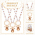 Geiserailie 36 Pcs Baby Shower Pacifiers Necklace Acrylic Pacifiers Necklace Charm Party Favors for Girls Boys Baby