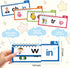 FOIFIS 30 3-8 Word Family Build Book, Read and Rhyme Flip Activity Book, Dinosaur ABC Learn to Read Phonics Flash Cards