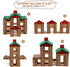 Wondertoys 208 Pcs Classic Wooden Log Set, Real Wood Building Logs for Ages 3+, Retro Gift Set for Boys