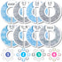 Baby Closet Dividers (Baby Blue) by Eli with Love – Set of 8 Size Dividers for Boys’ Nursery Closet