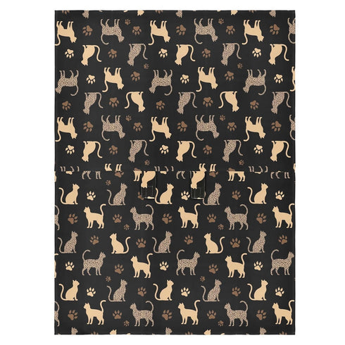 DOMIKING Leopard Cats Black Print Baby Car Seat Cover Breathable Infant Car Seat Cover for Babies Lightweight Carseat