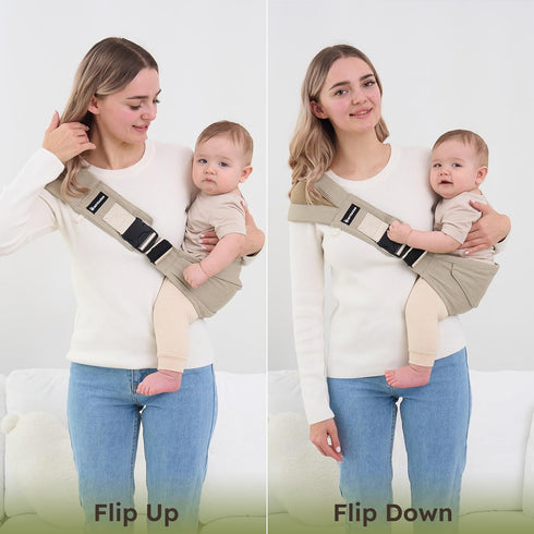 6-48 (11-44 lbs), AUYEAZGO Toddler Sling Carrier, Premium Cotton, Expandable & Ergonomic, One Size Fits All, Ideal