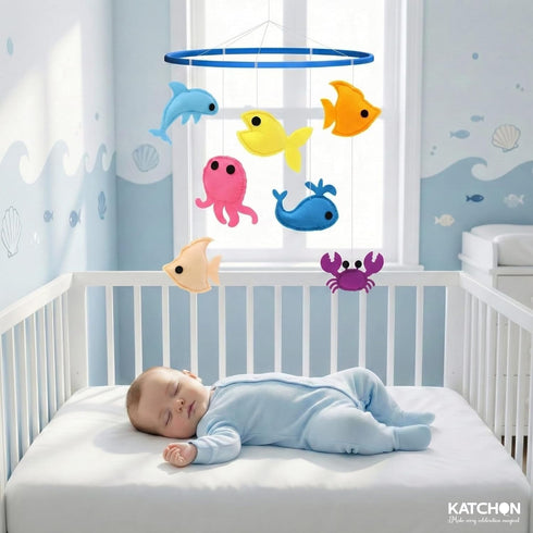 KatchOn, Baby Crib Mobile for Boys and Girls | Ocean Nursery Theme Mobile for Crib | Ocean Theme Decor | Brithday, Baby