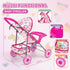 Set 12.5" Backpack 21 2 Sets Set Baby Doll Stroller with Doll, Baby Dining Table, with Carrier, PCS Baby Doll