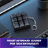 HOMQYTE (9IN1-Style Transparent Keyboard Fidget Toys for Adults Keyboard Clicker Button Keychain Sensory Toy for Office