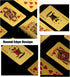 Mini Playing Cards, 2 Deck Cool Gold Poker Cards, Miniature Waterproof Foil Poker Cards for Teens and Adults