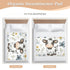 siphylline 52" 34" Cartoon Cute Cow White Extra Large Resuable Toddler Mattress Pads Water Resistant Baby Diaper