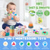 6 1 6 12 Plunack in Baby Toys to Months, Montessori Toy Infant Teething Babies Toy Stacking Blocks Rings Pull String