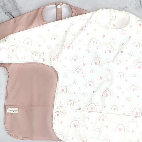 Long Sleeve Baby Bib - Waterproof Toddler Art Smock Feeding Apron