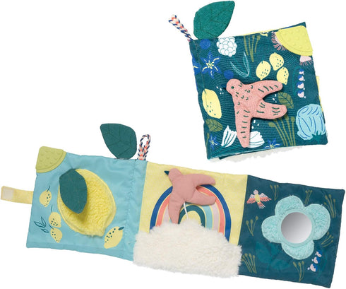 Songbird Soft Activity Pat Mat for Infants with Teether, Crinkle Paper & Baby-Safe Mirror