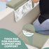 SN ICONIC 2 inch Elbow Set Elbow 4 8 Thickest Baby Bath Kneeler and Rest Pad with Sponge, Scrub & Bag | Non-Slip