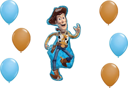 LOONBALLOON 44 Inch Woody Balloon Cartoons Movie Character Balloons for Kids Birthday Parties