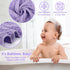 2 Pack 32x32Inch, Synrroe Hooded Muslin Cotton Baby Towels, Pink & Purple