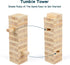 54PCS Classic Block Stacking Board Game Wooden Blocks Stacking Games for Kids and Families Tumbling Tower Blocks Game