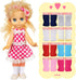 Honoson 16 18 Inch Pairs Doll Socks for American Doll Socks Accessories Gifts for Holiday Birthday, Multicolor