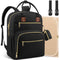 Tenot Baby Diaper Bag Backpack, Large Capacity Travel Diaper Bags for Baby Girl Boy, Black