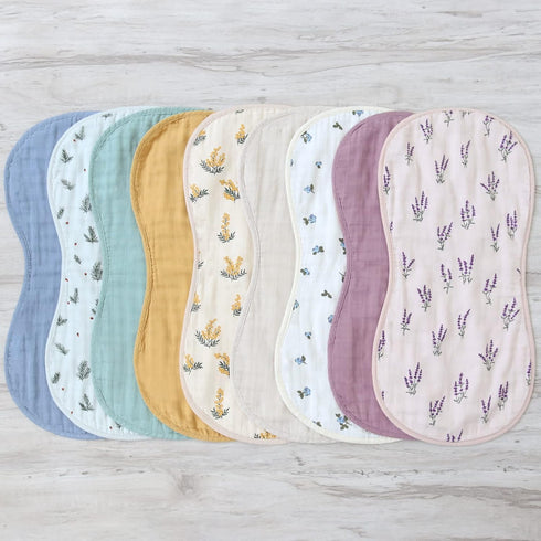 Organic Cotton Lavender & Mauve Muslin Swaddle Blankets for Newborns