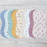 Organic Cotton Lavender & Mauve Muslin Swaddle Blankets for Newborns