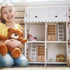 1: 12 Toyvian Mini Wooden Drawer Cabinet, Dollhouse Decoration Bookshelf with Wood Drawer Tiny Bookcase TV Cabinet