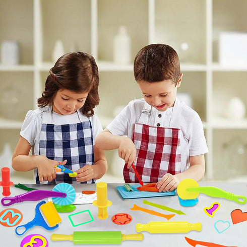 Set, 62 Sets 4-8, LCY WEDSHI Dough Tool Pcs Dough Tools for Kids Ages Dough Accessories Includes Alphabet Numbers