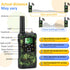 Walkie Talkies for Kids, 2 Way Radio, 22 Channel, 3 Miles Range, Outdoor Adventure Gifts for Ages 5+ (Green)