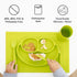 ezpz Happy Utensils - 24 Months+ (Coral) - BPA Free Fork, Spoon, Knife for Toddlers and Preschoolers