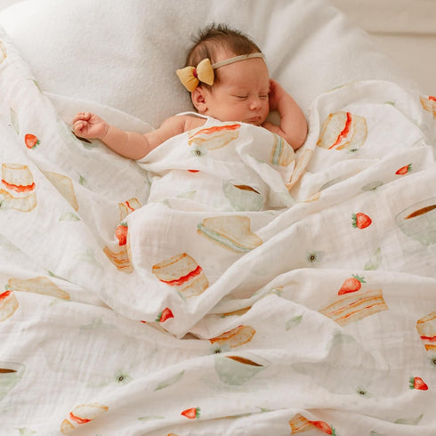 babylosophy 100% 3 Pack, Baby Swaddle Blanket, Pure Cotton, Muslin Blanket for Boys & Girls, Baby Receiving Swaddle (So